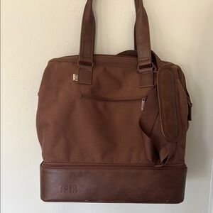 BEIS Brown Mini Weekender Bag